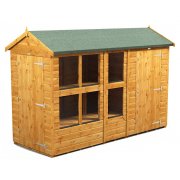 Power 10x4 Apex Combined Potting Shed with 4ft Storage Section